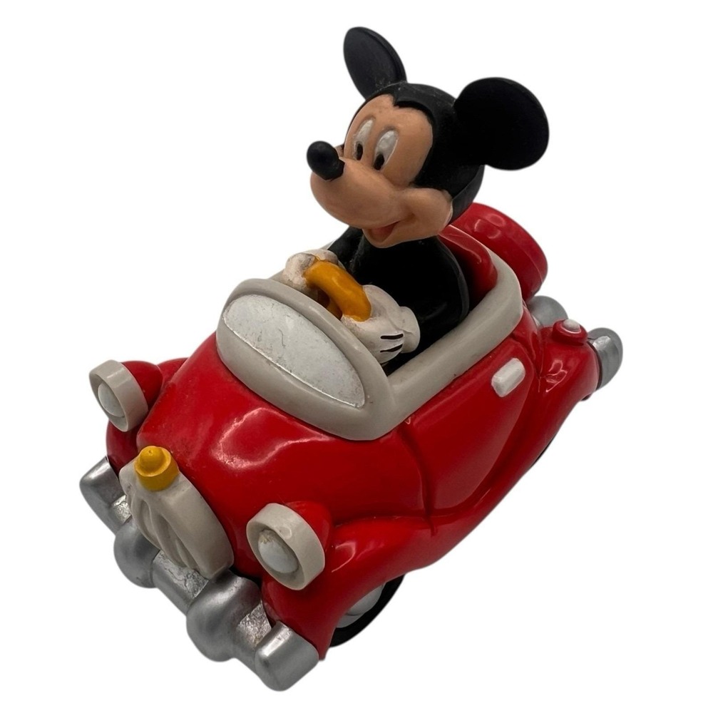 Disneyland Park Toon Town Mickey Mouse In Small Red Car Vintage